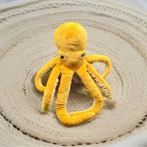 2019 IKEA BLAVINGAD Soft Plush Toy Octopus Yellow 8 Tentacles Stands up 20" Tall